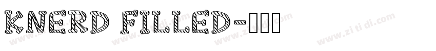 KNERD FILLED字体转换